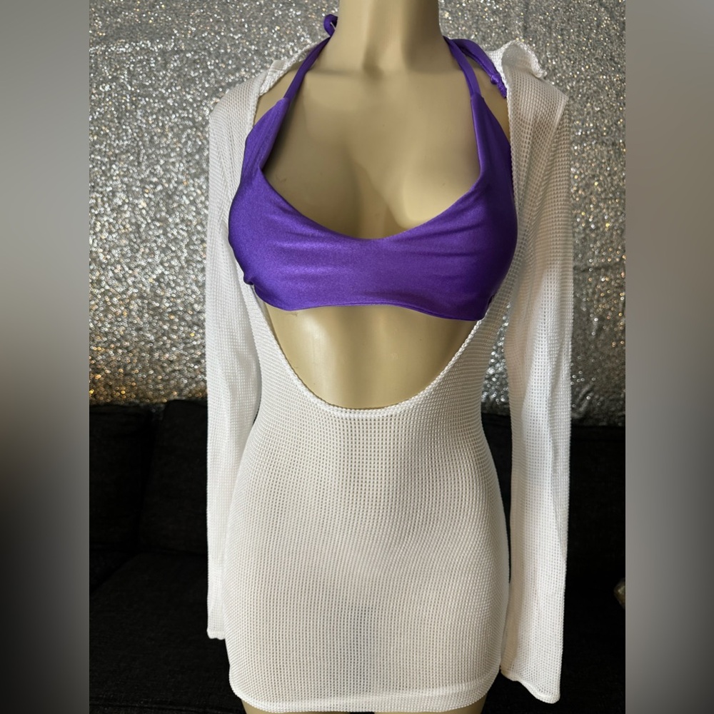 White Bathing Suit Cover Up